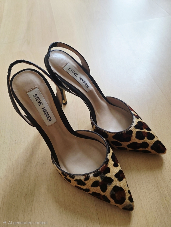 Steve Madden Shoes - Steve Madden Leopard-Print Pointed Slingback Heels